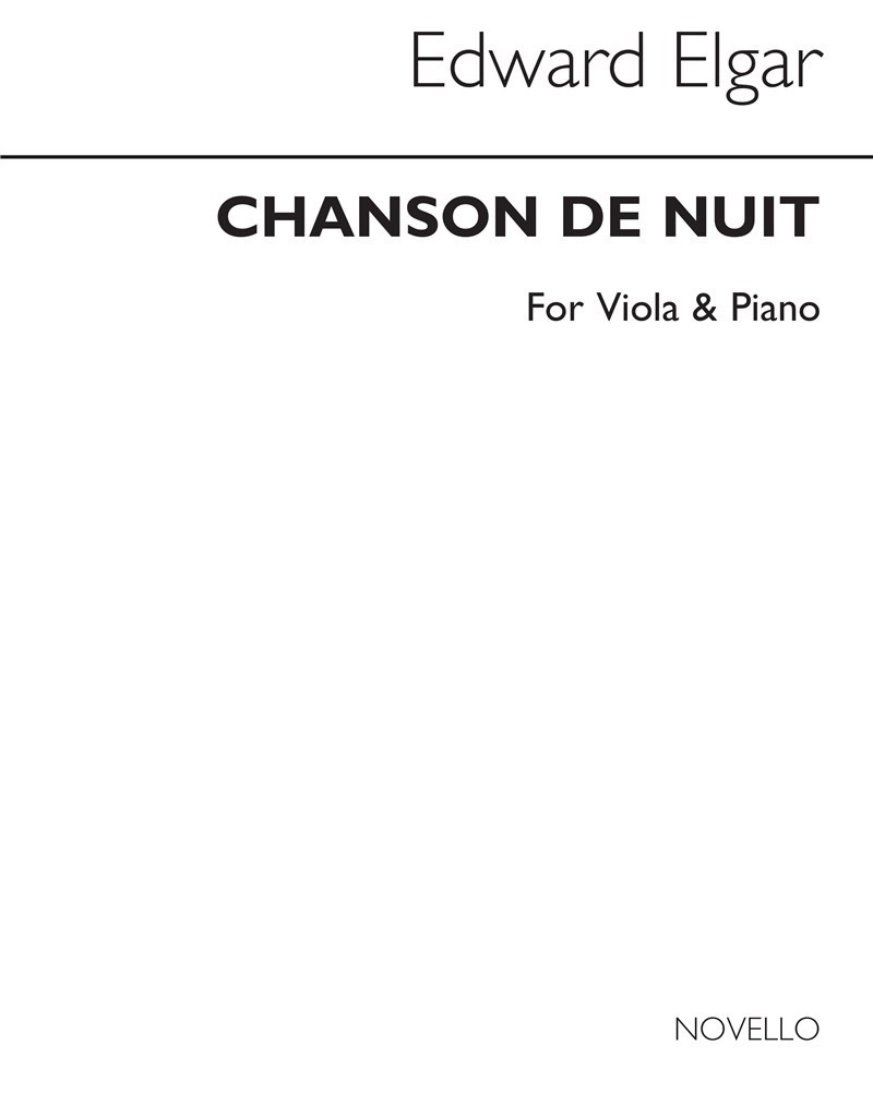 Elgar Chanson De Nuit Vla/Pf