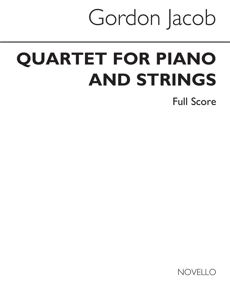 Quartet For Piano And Strings