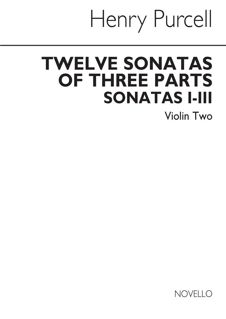 12 Sonatas Of Three Parts