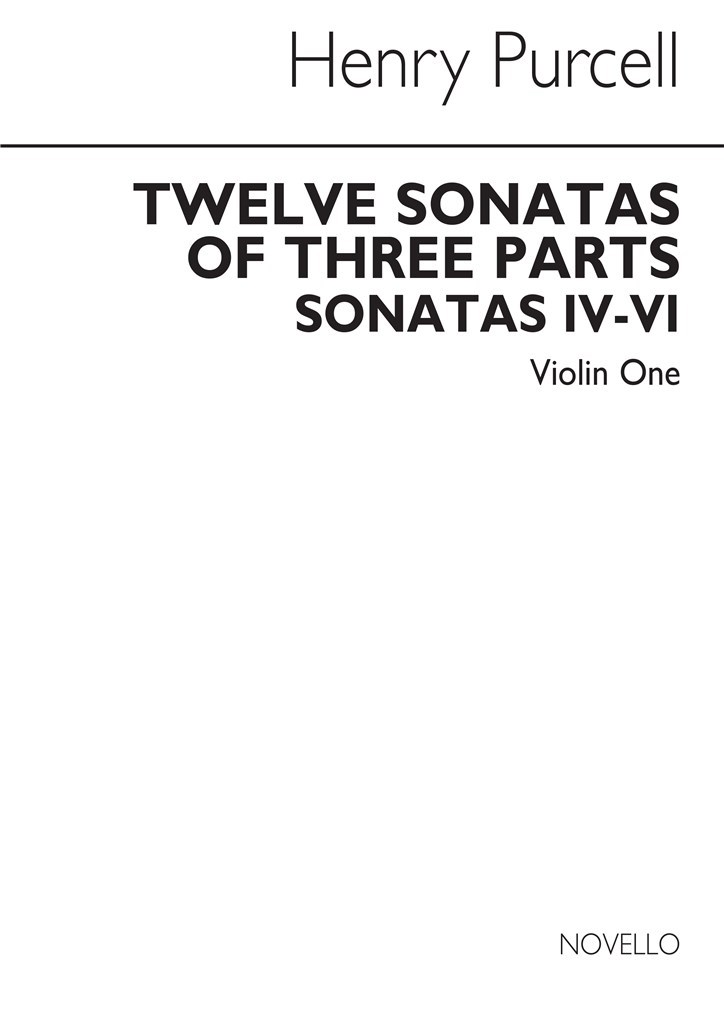 12 Sonatas Of Three Parts For Violin 1