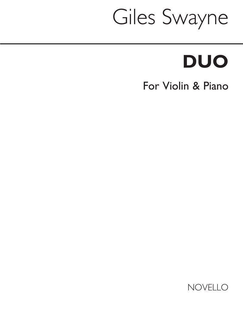 Duo For Violin And Piano