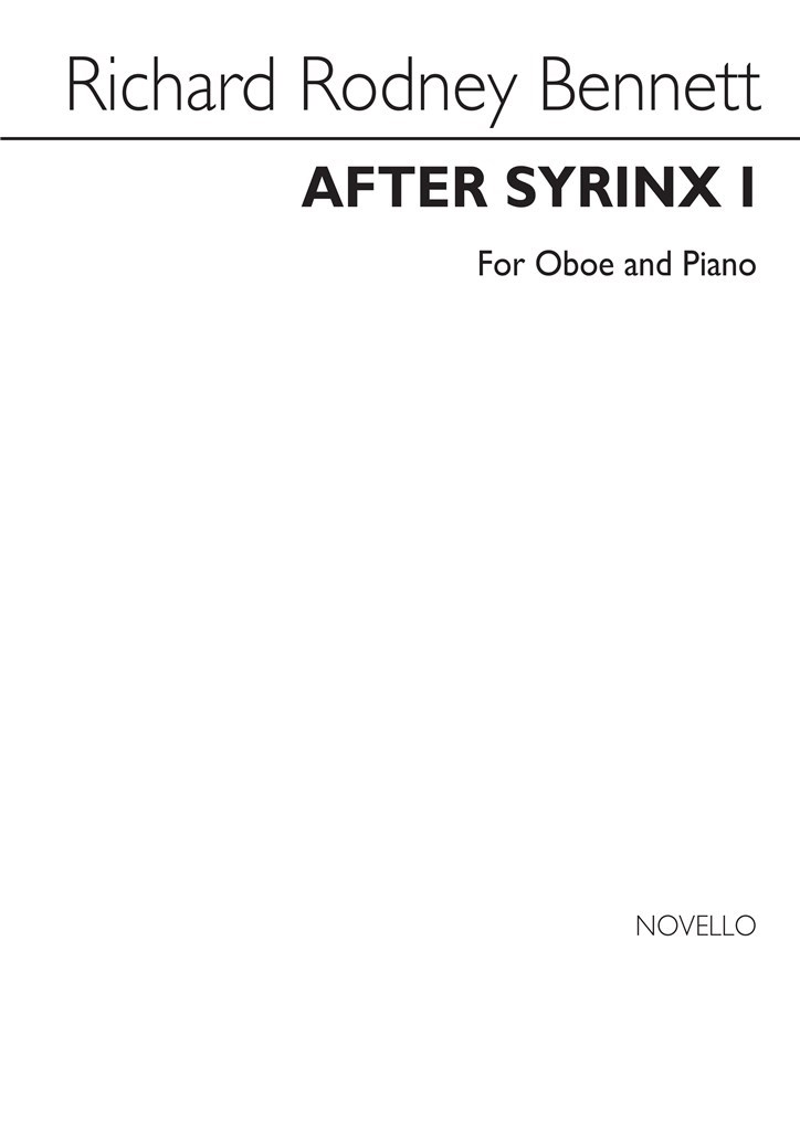 After Syrinx I For Oboe And Piano