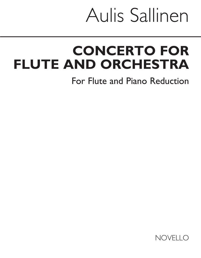 Concerto For Flute And Orchestra (Piano Reduction)