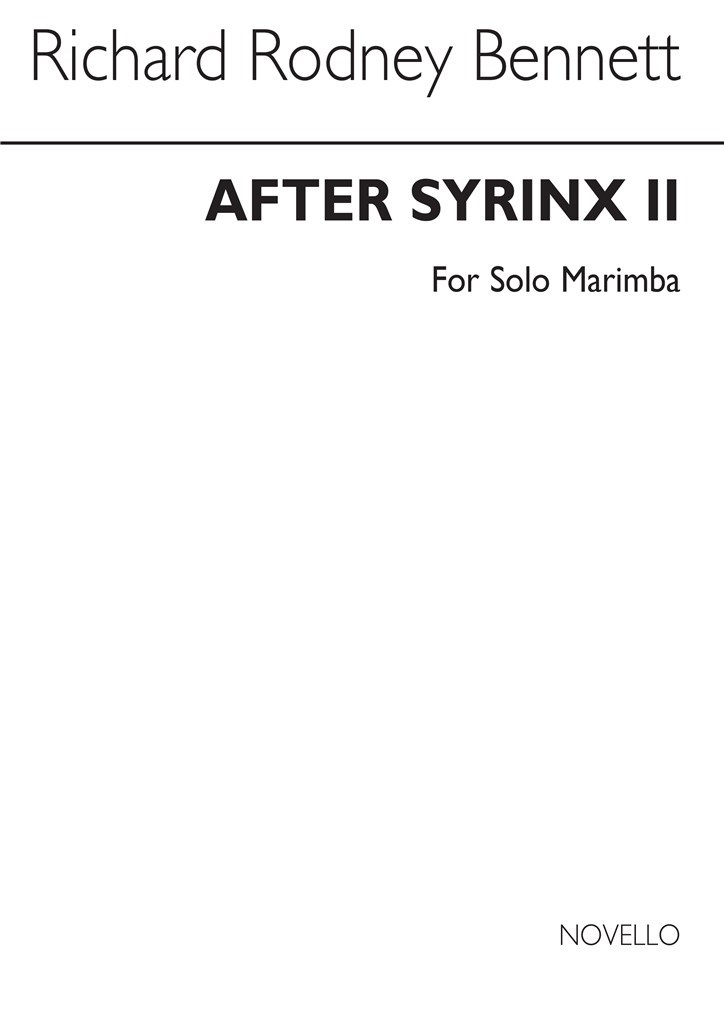 After Syrinx II For Solo Marimba