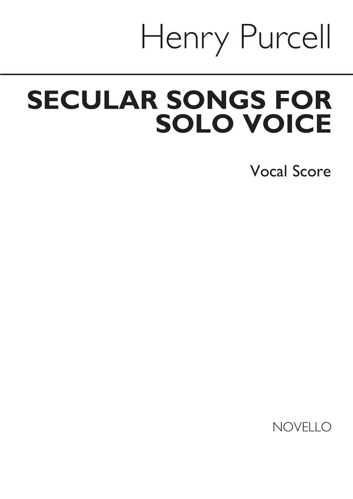 Secular Songs For Solo Voice