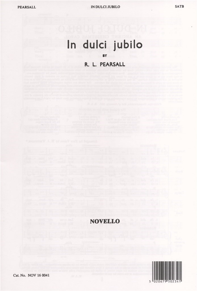 In Dulci Jubilo (SATB)