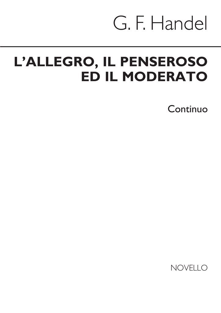 L'Allegro, Il Penseroso Ed Il Moderato