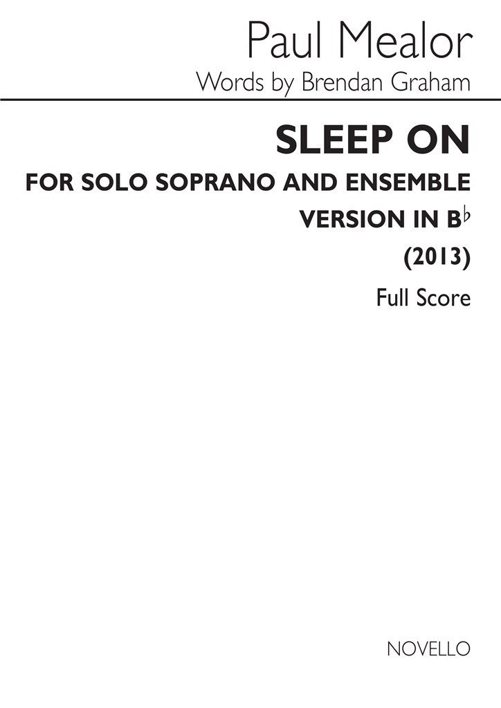 Sleep On (In B-Flat)