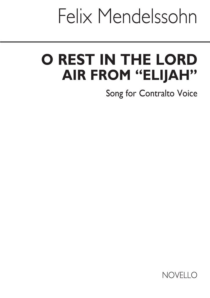 O Rest In The Lord In C Vce/Pf