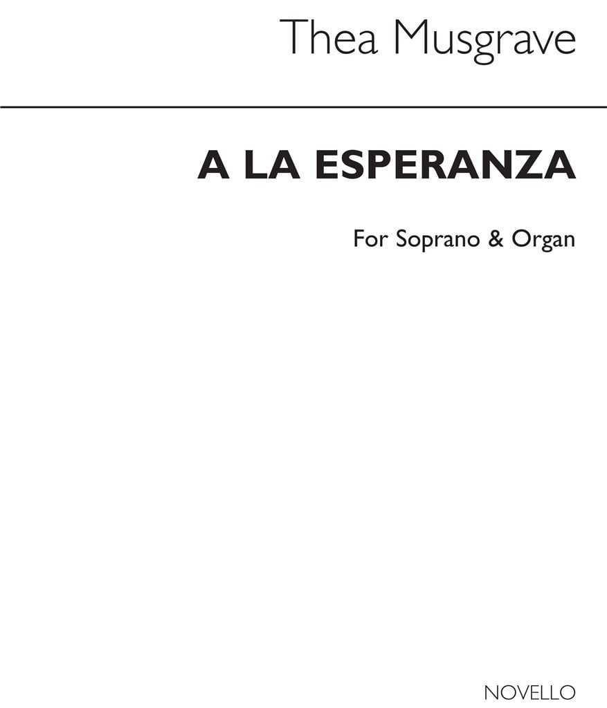 A La Esperanza (Hope) for Soprano with acc.