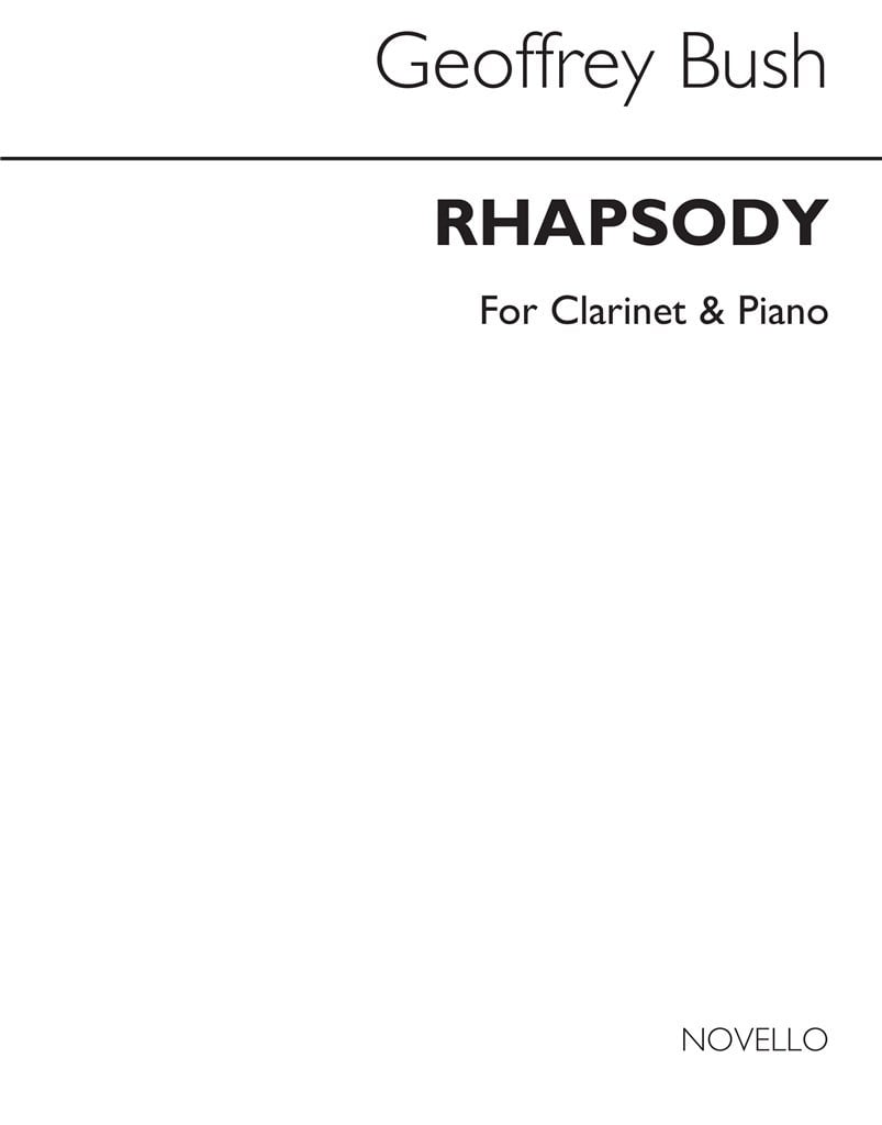 Rhapsody For Clarinet And Strings (Clarinet/Piano)