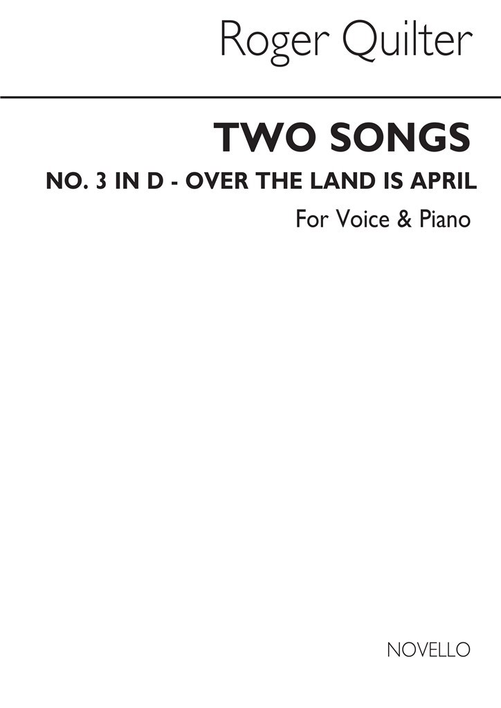 R Two Songs In D Voice And Piano
