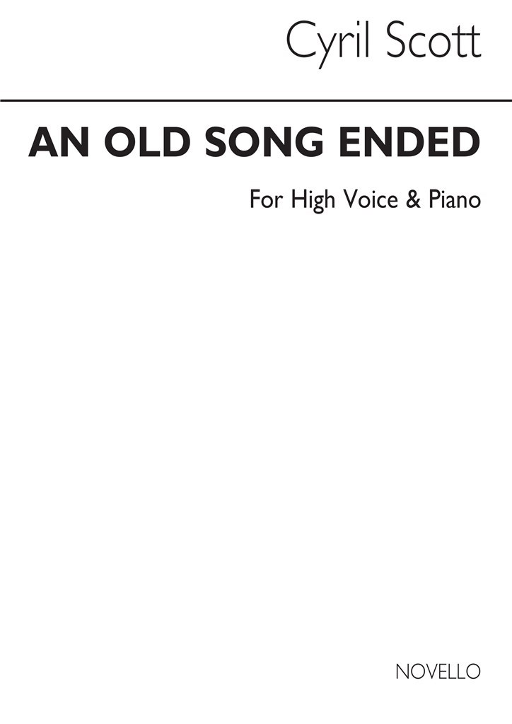 An Old Song Ended-high Voice/Piano (Key-f)