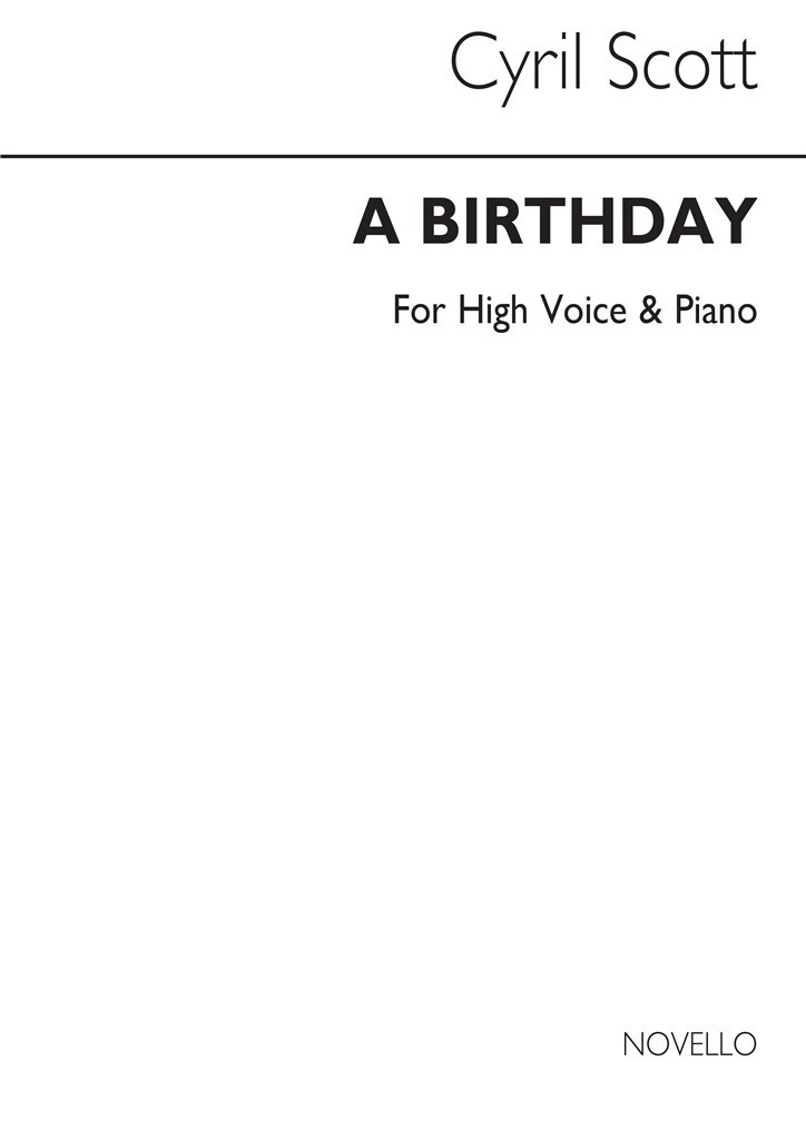 A Birthday-high Voice/Piano (Key-d)