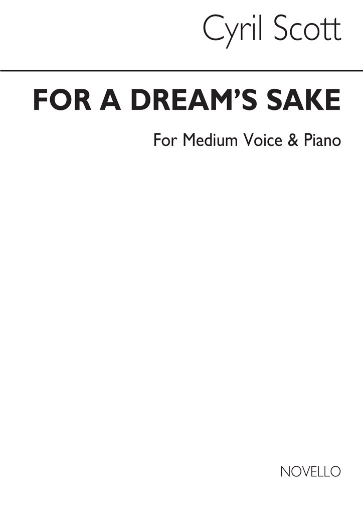 For A Dream's Sake-medium Voice/Piano (Key-b Flat)