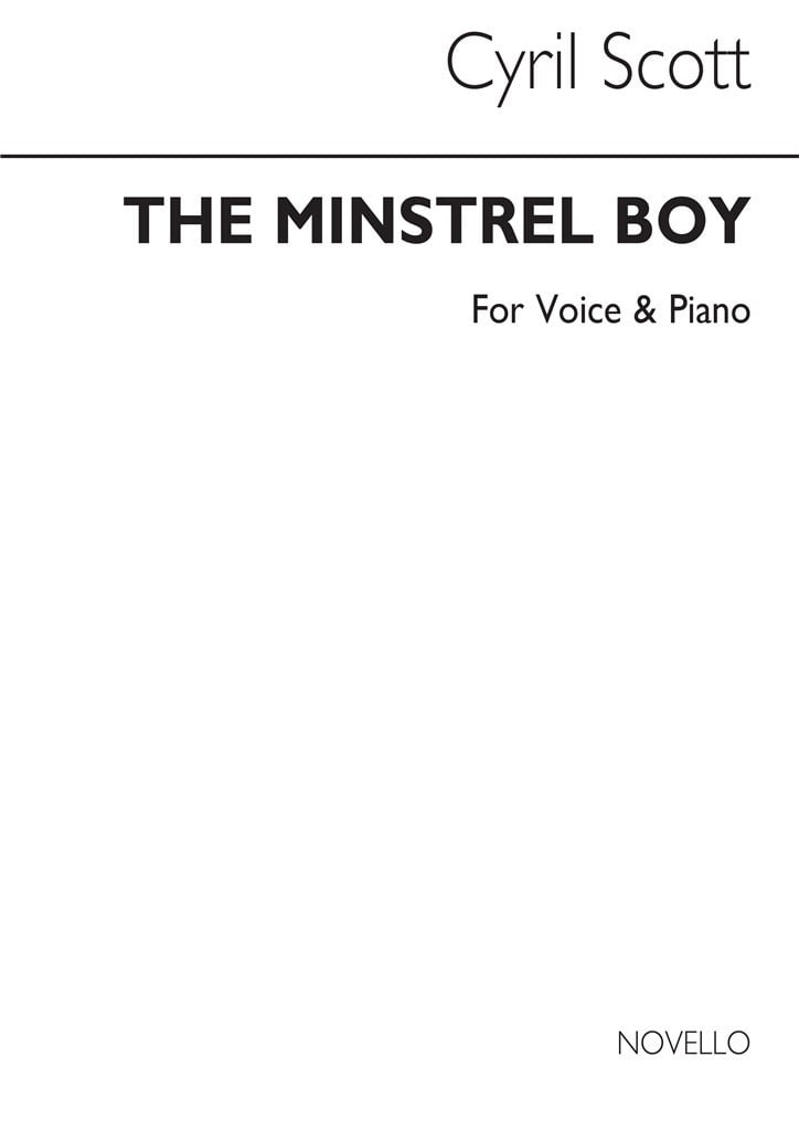 The Minstrel Boy-low Voice/Piano (Key E Flat)