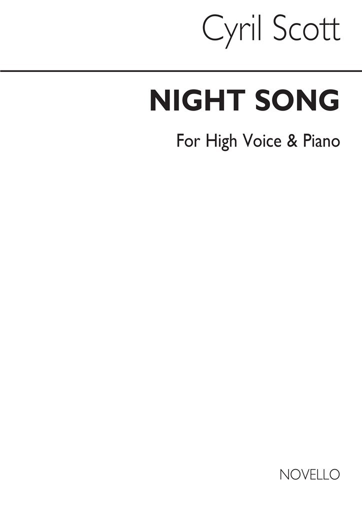 Night Song-high Voice/Piano (Key-e Flat)
