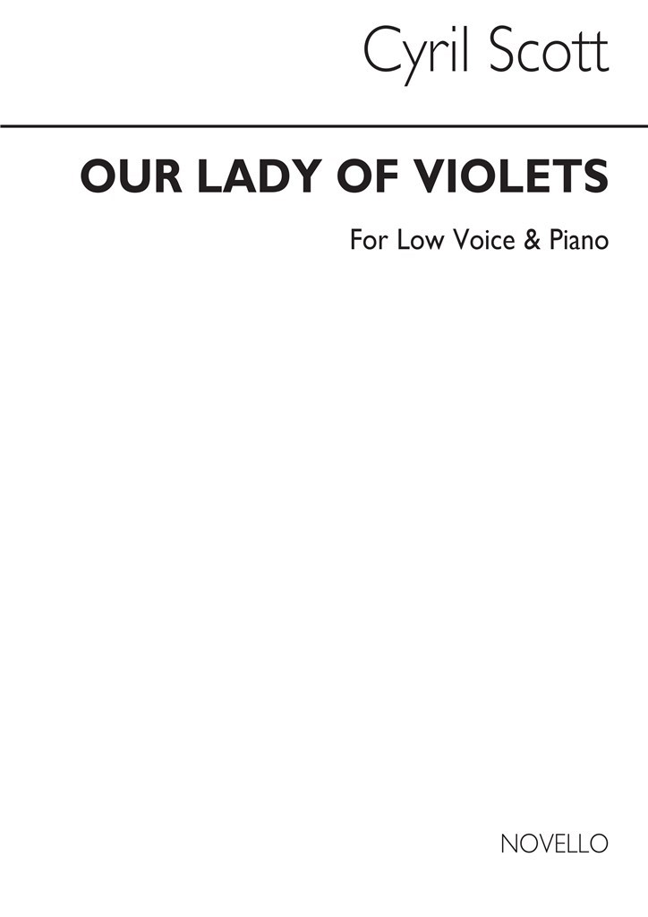 Our Lady Of Violets-low Voice/Piano (Key-c)