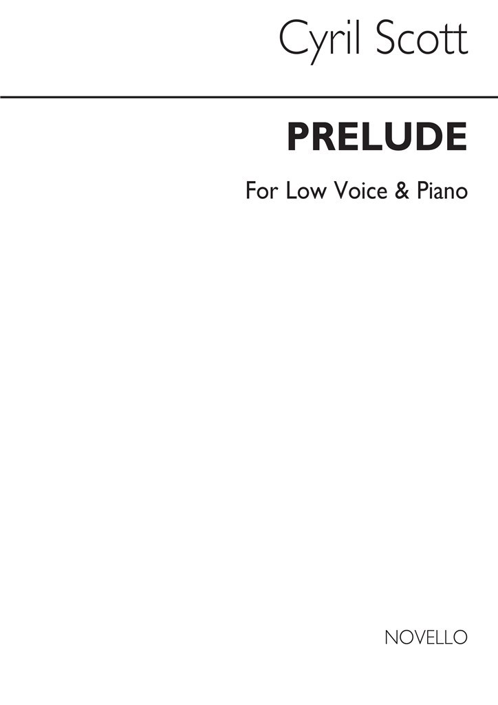 Prelude Op57 No.1-low Voice/Piano (Key-b Flat)