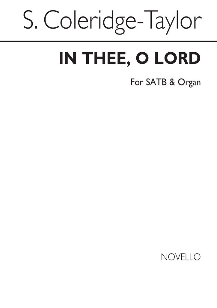 In Thee O Lord SATB