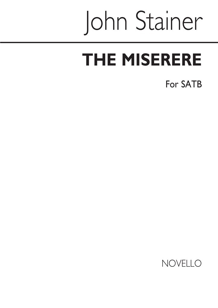 The Miserere Satb/Satb (English)