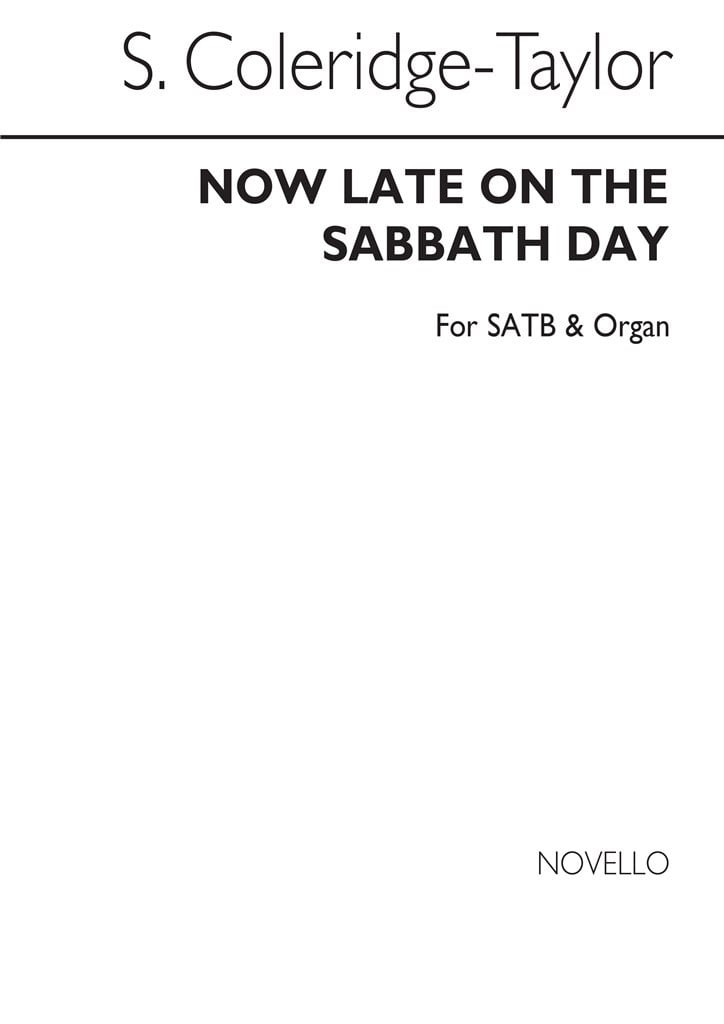 'Now Late On The Sabbath Day' SATB