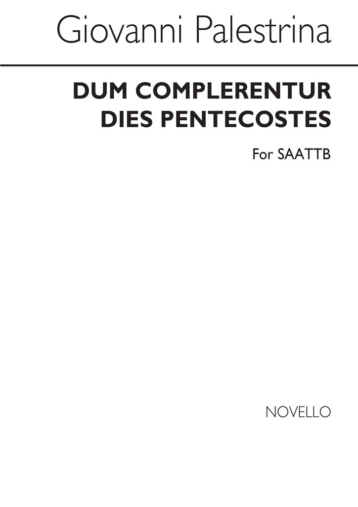 Palestrina Dum Complerentur Des Pentecostes