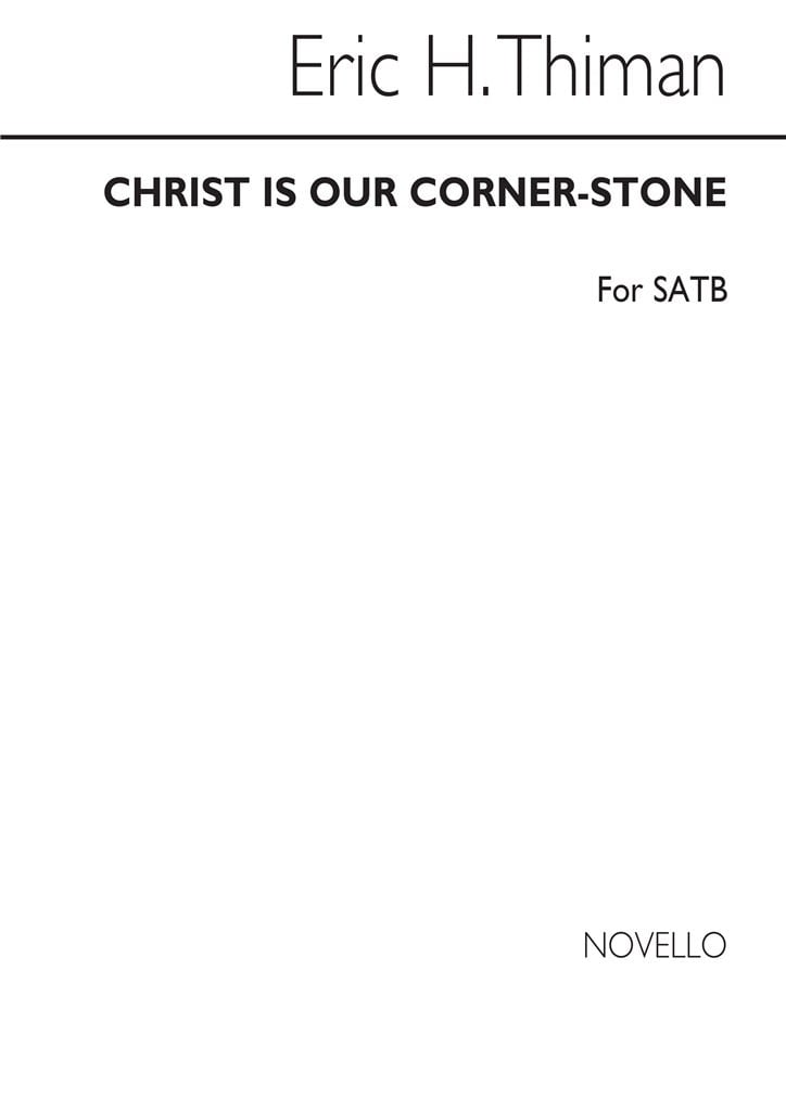 Christ Is Our Cornerstone for SATB Chorus