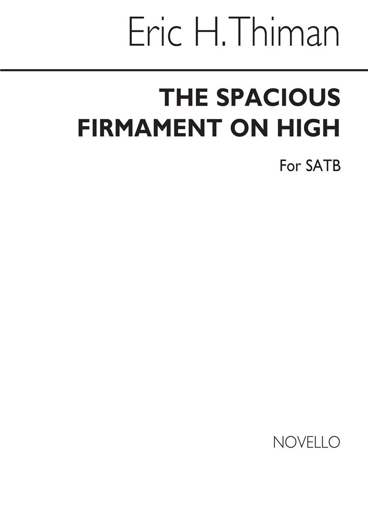 The Spacious Firmament On High - SATB Chorus