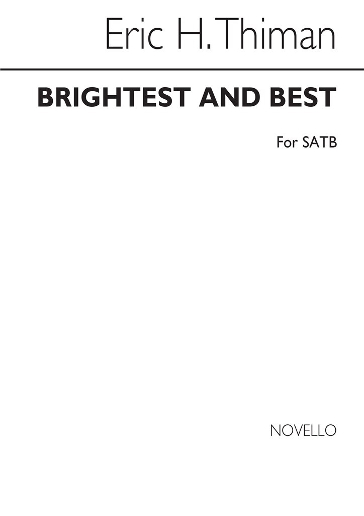 Brightest And Best for SATB Chorus