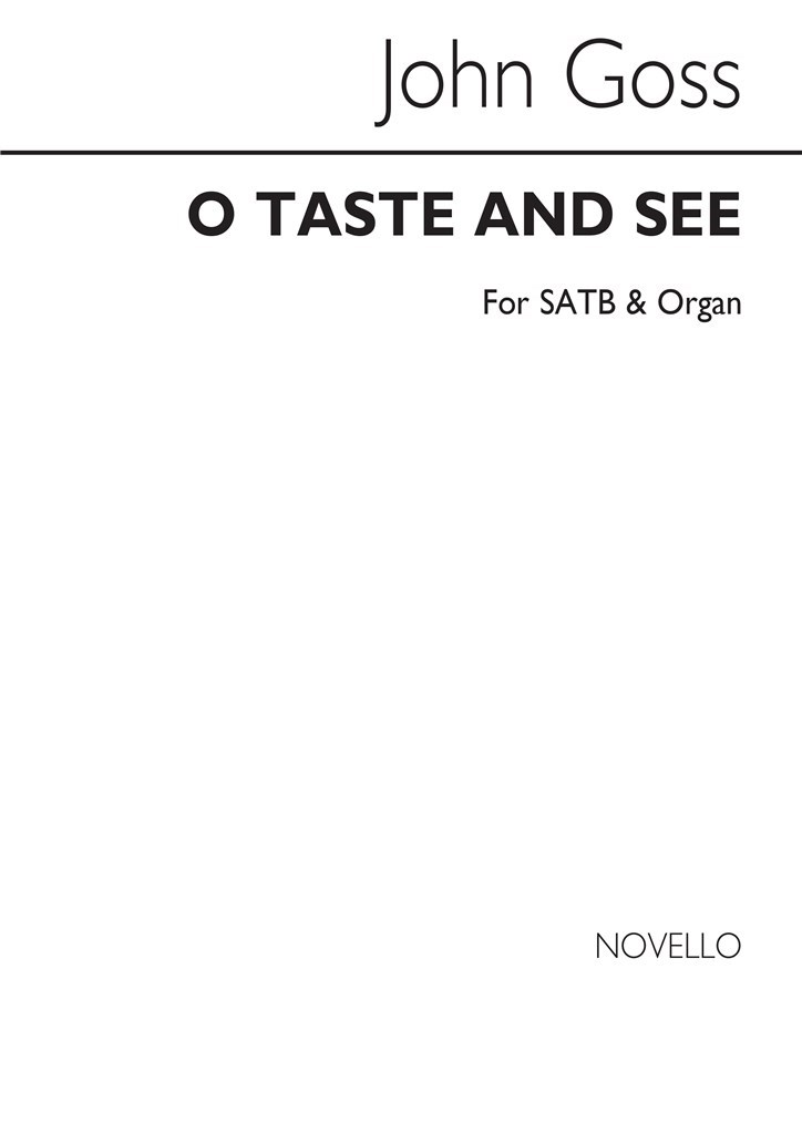 O Taste And See