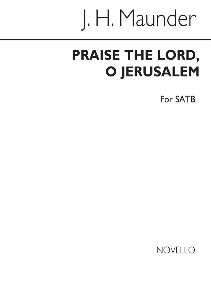Praise The Lord, O Jerusalem (SATB)