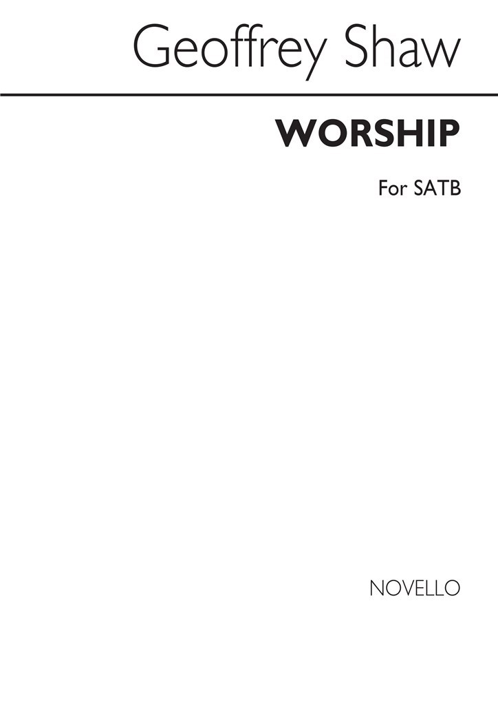 Worship for SATB Chorus