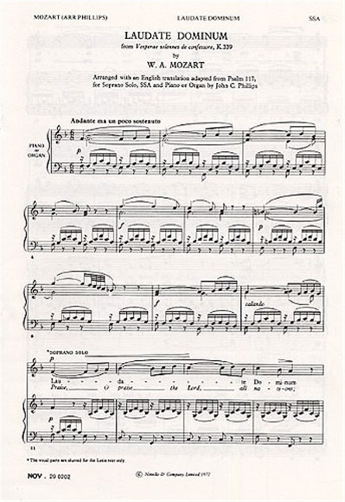 Laudate Dominum (SSSA)