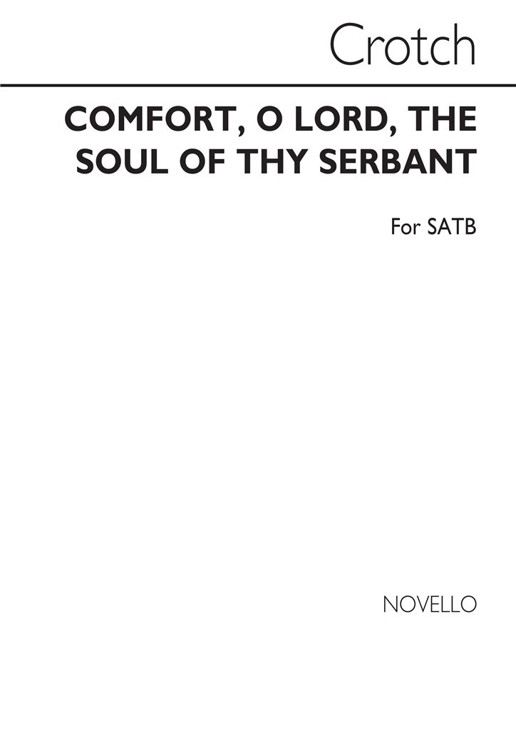 Crotch Comfort O Lord Satb