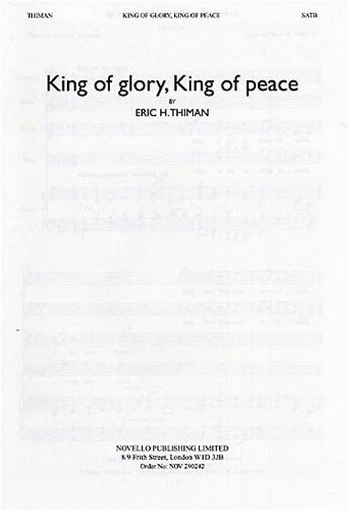 King Of Glory King Of Peace