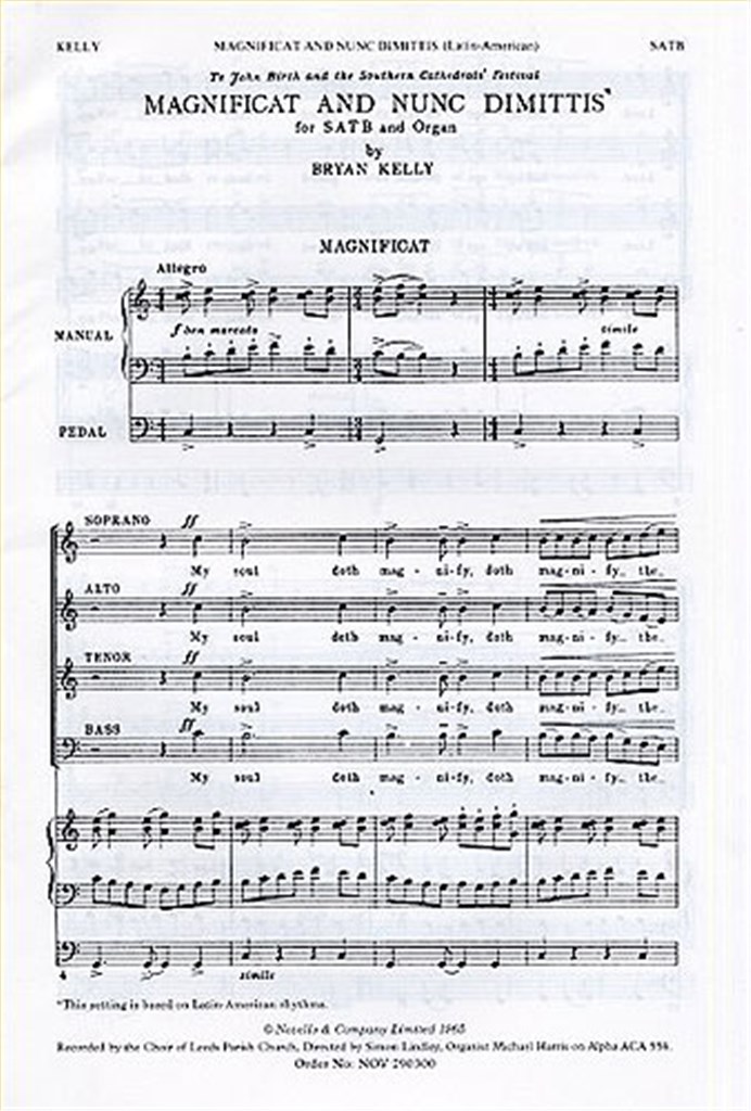 Magnificat And Nunc Dimittis (Latin American)