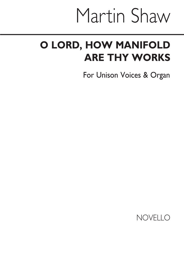 O Lord How Manifold Are Thy Works