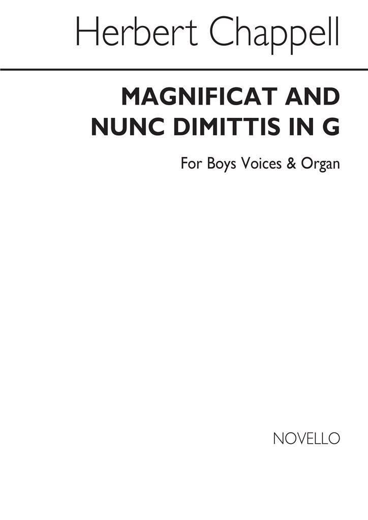 Magnificat And Nunc Dimittis In G