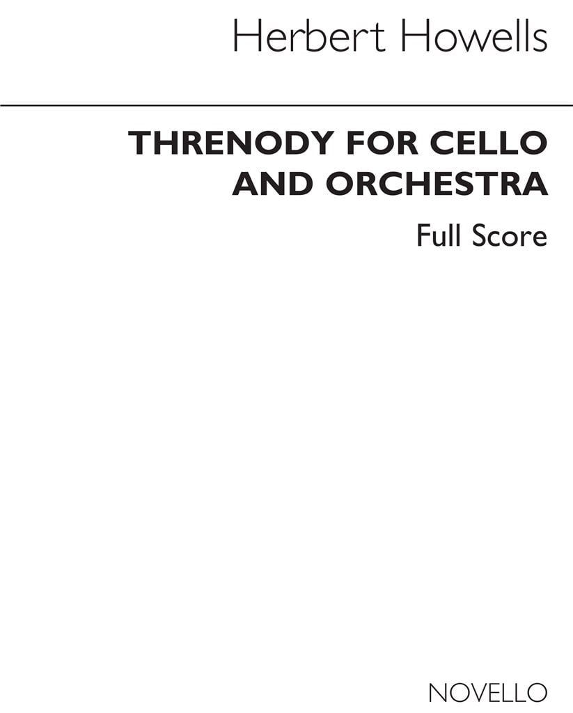 Threnody For Cello & Orchestra (Full Score)