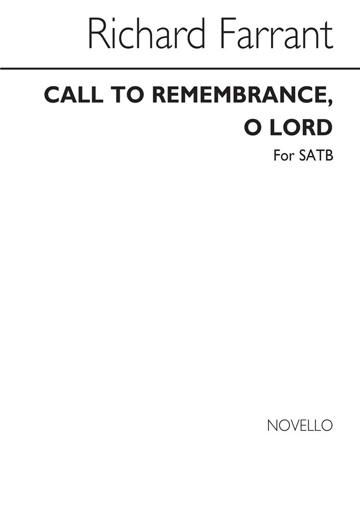 Call To Remembrance O Lord (SATB)