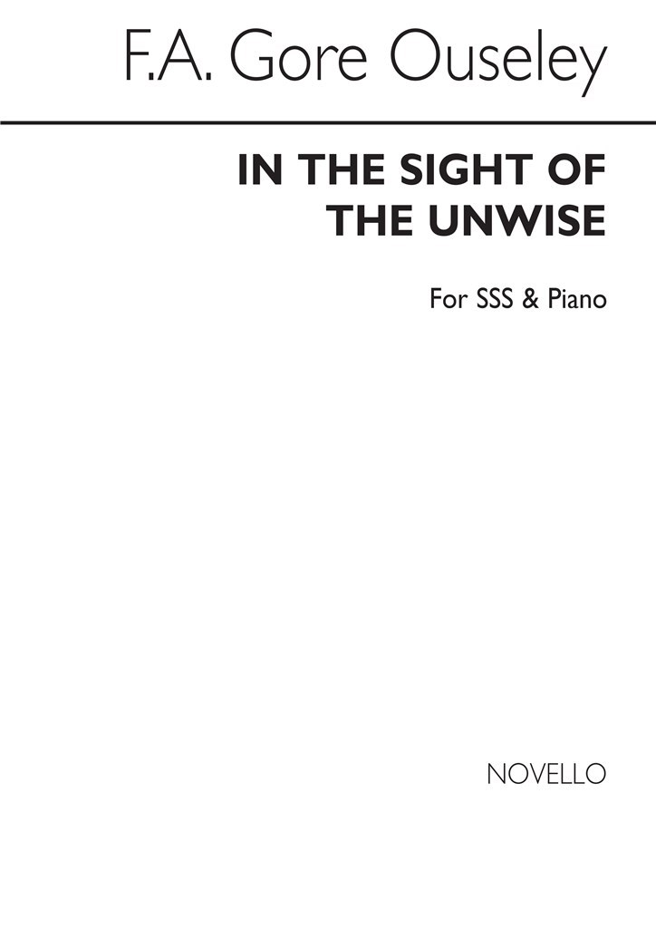 In The Sight Of The Unwise Sss/Piano