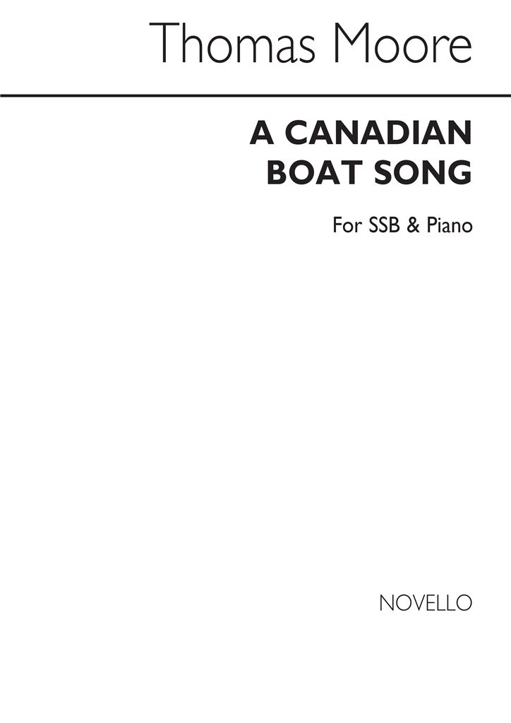Canadian Boat Song Ssb/Piano