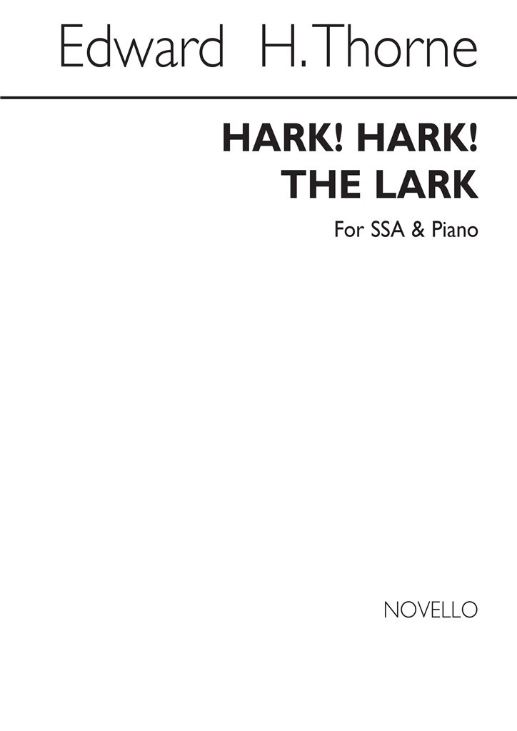 Hark! Hark! The Lark Ssa/Piano