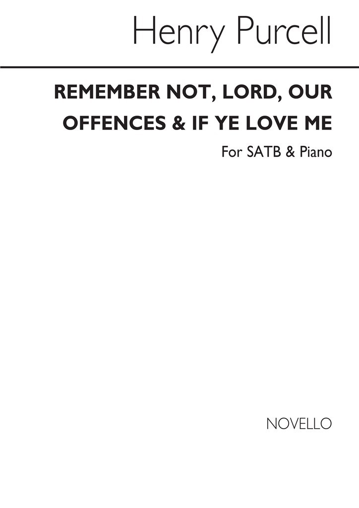 Purcell-remember Not Lord Our Offences