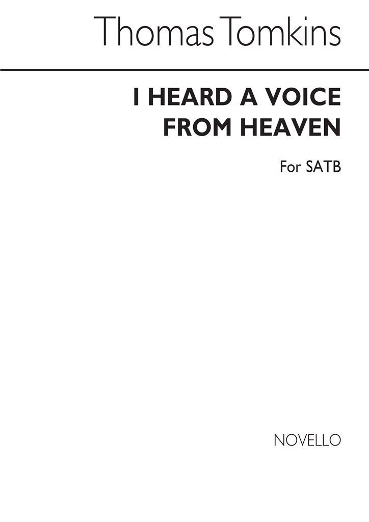 I Heard A Voice From Heaven Satb