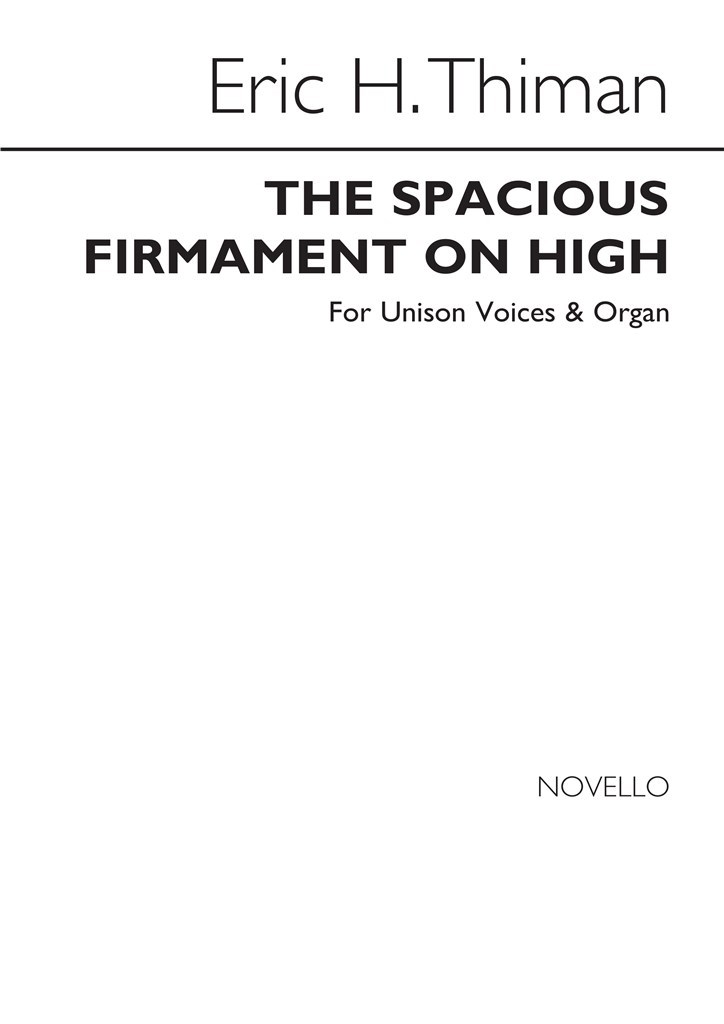 The Spacious Firmament On High