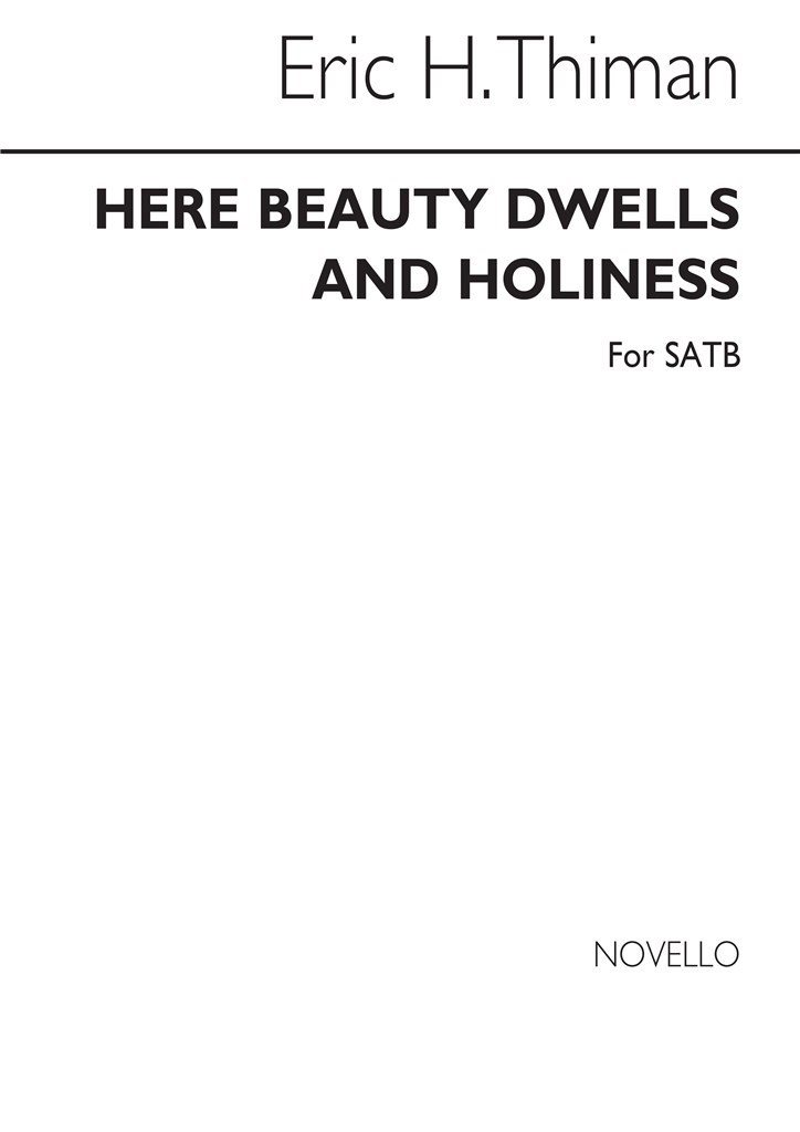Here Beauty Dwells for SATB Chorus