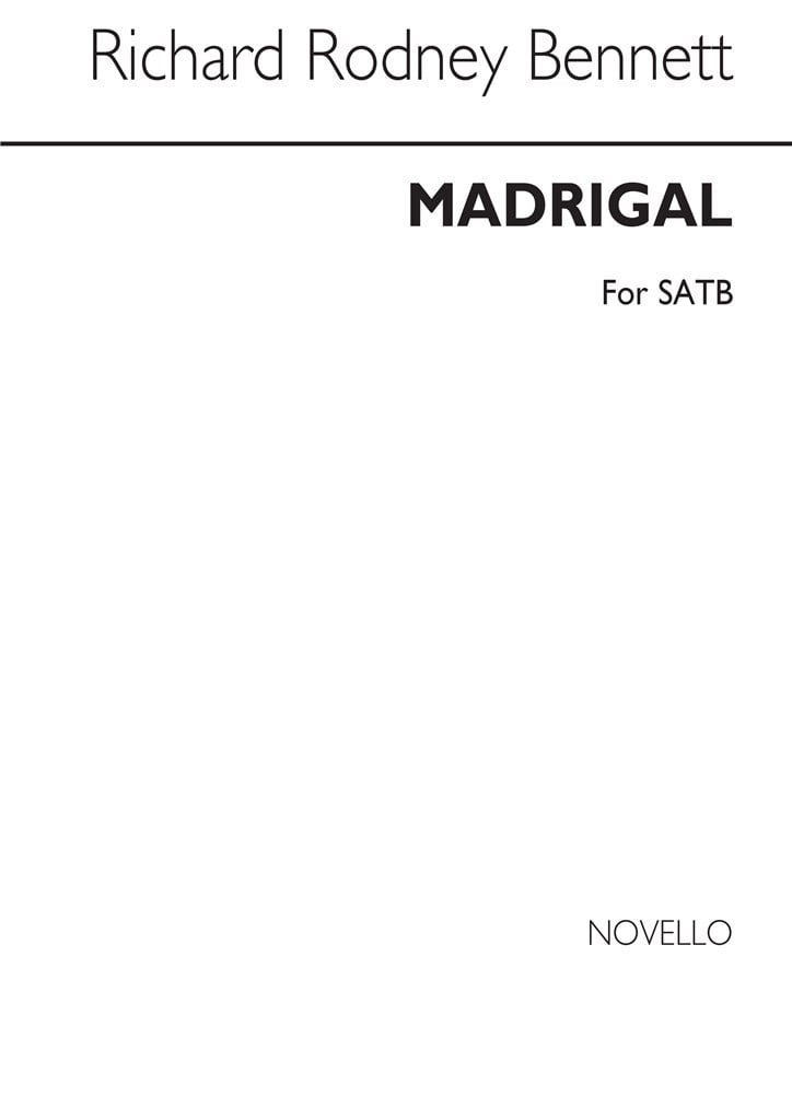 Madrigal/Can The Physician - SATB