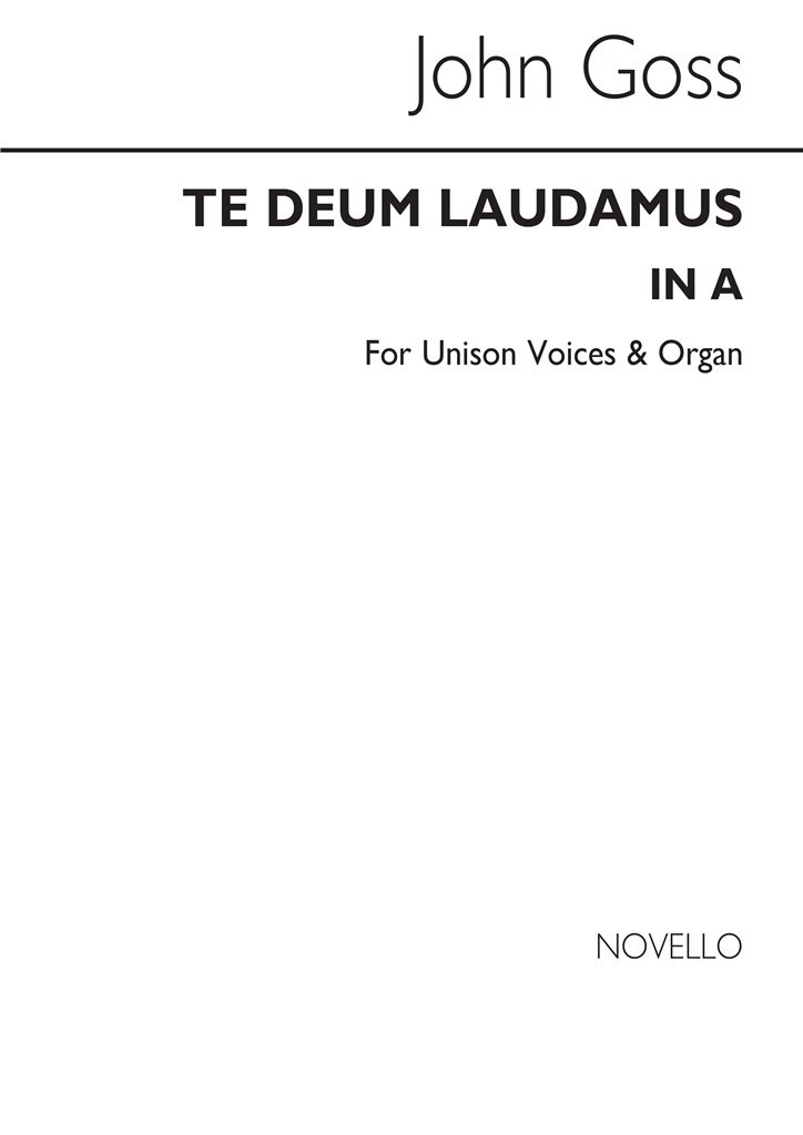 Te Deum Laudamus In A Organ